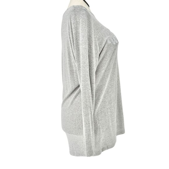 Lane Bryant Top Womens 18/20 Winter Wonderland Gray Long Sleeve NWOT - Picture 3 of 9